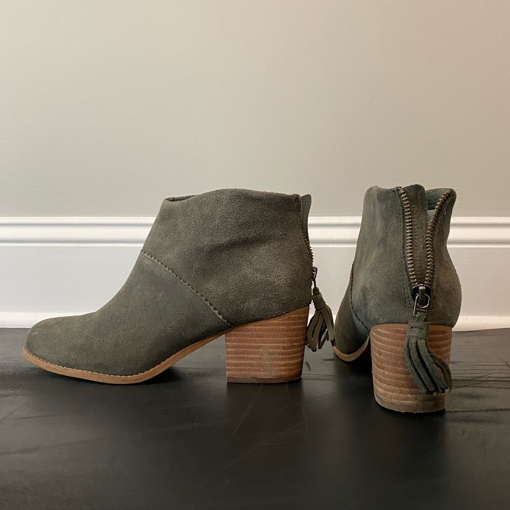 Toms Brand Forest Suede Leila Bootie, 9.5
